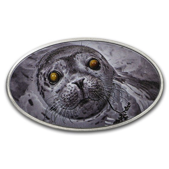 2018 Niue 1 oz Silver Animal Skin Pinniped Baby Seal 2018 Niue 1 oz Silver Animal Skin Pinniped Baby Seal